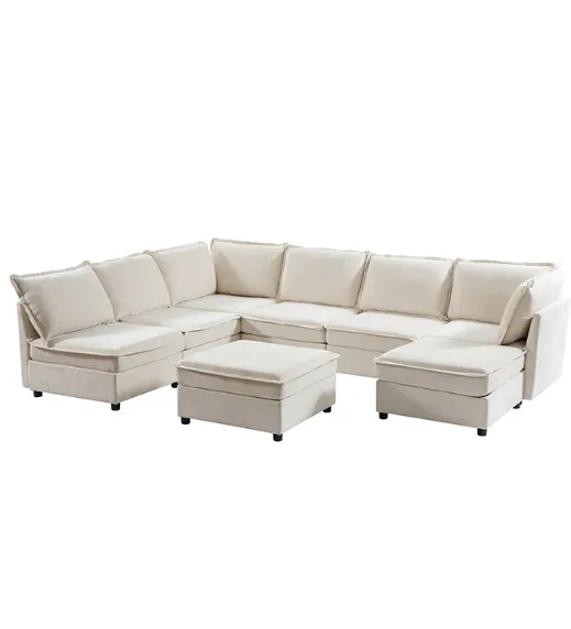Harmetrix Oversized Storage Soft Sectional Couch